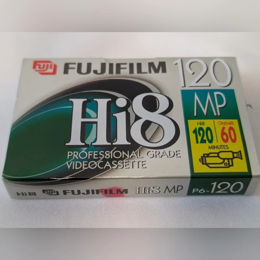 SALE ! FUJI FILM Hi8 Sealed New Blank Videocassette 120 MP P6-120 Fuji Cassette